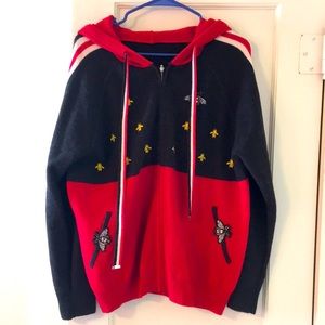 Bee Mohair Soft Zip Up Hoodie